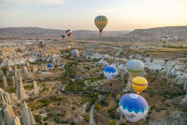 Cappadocia: magnificent view from a hot air balloon