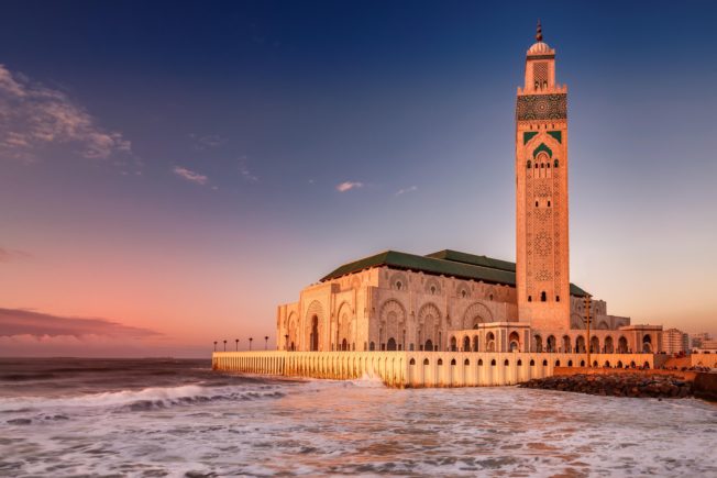 Marocco_Casablanca_Atlantic Ocean_Hassan II Mosque_