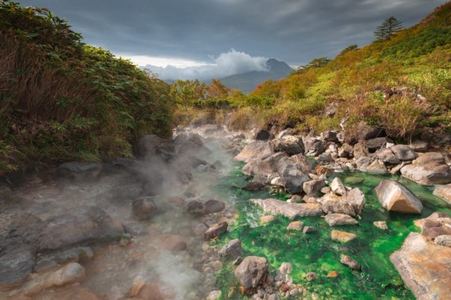 Термальные реки Вулкана Баранского